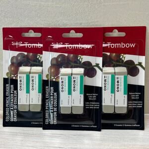 Set of 3 Tombow Erasers with grit